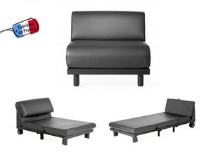 poltrona letto / moderna / in tessuto ignifugo / in finta pelle