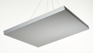 pannello acustico per soffitto / in PET / contract
