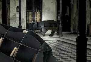 libreria design originale / in legno / in HPL