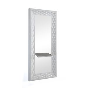 mobile da toeletta moderno / in acciaio inox / da parete / per parrucchiere