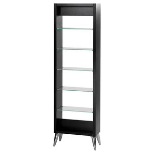 espositore per prodotti di bellezza / in legno / in vetro / per parrucchiere