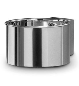 lavabo sospeso / tondo / in acciaio inossidabile / moderno