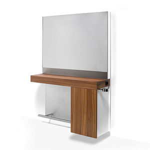 mobile da toeletta moderno / in legno massiccio / in acciaio inossidabile / da parete