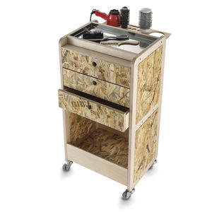carrello terapia / per centro estetico / in legno