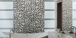 mosaico da interno / da parete / in vetro / levigato