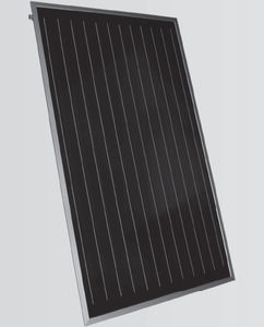collettore solare termico piano / per scaldare l’acqua / in vetro antiriflesso