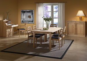 tavolo design scandinavo / in legno / rettangolare / per ristorante