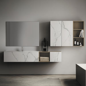 bagno design / in ceramica / in legno / in Cristalplant®
