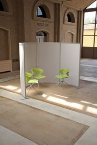 divisorio per ufficio a pavimento / in plastica / modulare