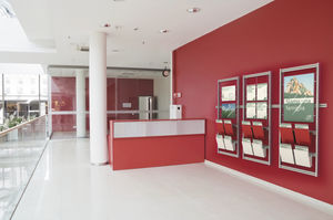 portariviste moderno / professionale / in metallo