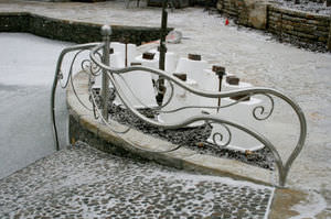 corrimano in acciaio inossidabile / per piscina