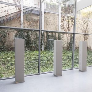 baffle acustico in acciaio / in schiuma / da appoggio / rettangolare