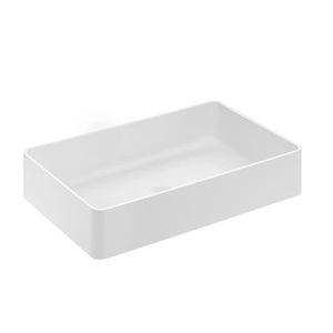 lavabo da appoggio / rettangolare / in Cristalplant® / moderno