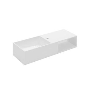 lavabo sospeso / rettangolare / in Cristalplant® / moderno