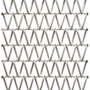 maglia metallica per frangisole / per muro / in acciaio inossidabile / a maglia triangolare