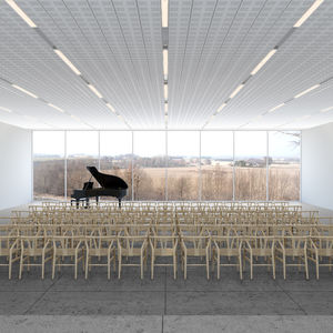 controsoffitto in gesso / a quadrotte / acustico