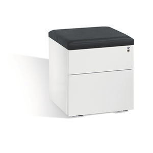 cassettiera per ufficio in acciaio / in legno / in vetro / in pelle