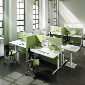 scrivania per open space / in HPL / moderna / per hotel