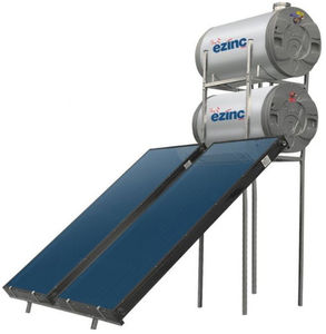 pannello termico piano / per scaldare l’acqua / con serbatoio di accumulo integrato / con telaio