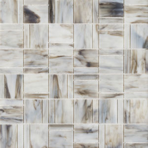 mosaico da interno / da parete / in vetro / quadrato