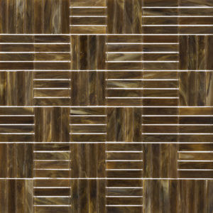 mosaico da interno / da parete / in vetro / motivo geometrico