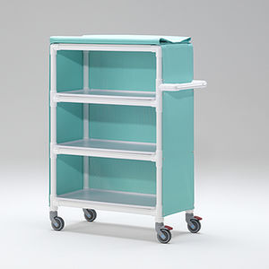 carrello portabiancheria / per struttura sanitaria / contract / in plastica