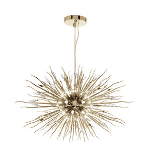 lampadario moderno / in cristallo Swarovski® / in ottone placcato oro / fatto a mano