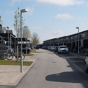 lampione urbano / moderno / in ghisa di alluminio / LED