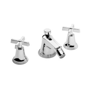 miscelatore doppio comando per bidet / da appoggio / in metallo cromato / da bagno