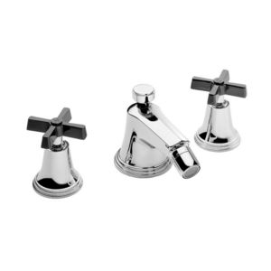 miscelatore doppio comando per bidet / da appoggio / in metallo cromato / da bagno