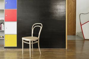 sedia classica / in tessuto / in legno curvato / in pelle