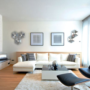 applique moderna / in metallo / in vetro / LED