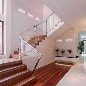 applique moderna / in vetro / LED / lineare
