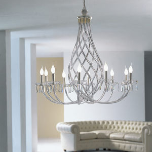 lampadario classico / in cristallo / a incandescenza