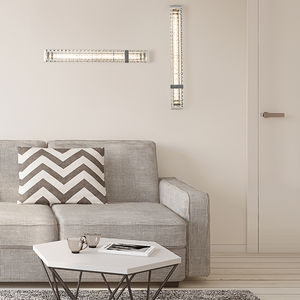 applique moderna / in vetro / LED / lineare
