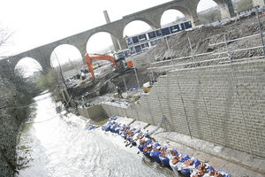blocco di calcestruzzo pieno / per muro di contenimento