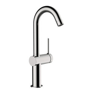 miscelatore per lavabo / in metallo cromato / da bagno / 1 foro