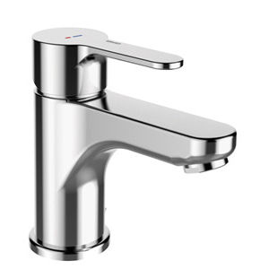 miscelatore per lavabo / in metallo cromato / da bagno / 1 foro