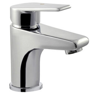 miscelatore per lavabo / in metallo cromato / da bagno / 1 foro