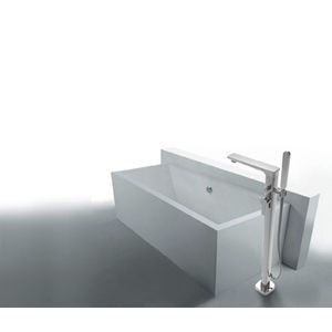 miscelatore per vasca / a pavimento / in metallo cromato / da bagno