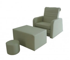 poltrona pedicure in vinile / con pompa idraulica