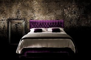 testiera per letto matrimoniale / classica / in pelle / in tessuto