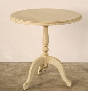 tavolino classico / in legno / tondo