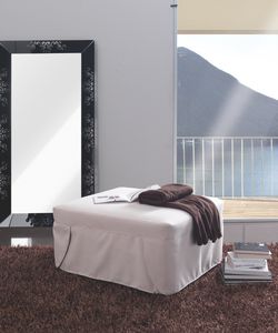 pouf moderno / in tessuto / letto