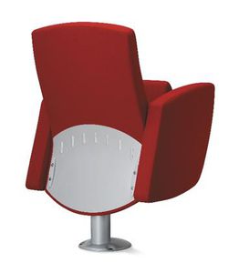 poltrona per auditorium moderna / in velluto / in pelle / pieghevole