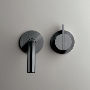 miscelatore per lavandino / da parete / in acciaio inox / in rame