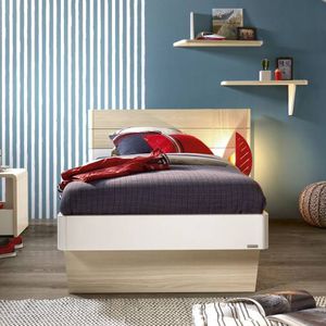 letto standard / singolo / moderno / con testiera