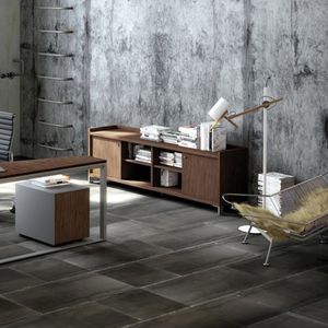 armadio classificatore basso / in melamminico / con sportello battente / moderno