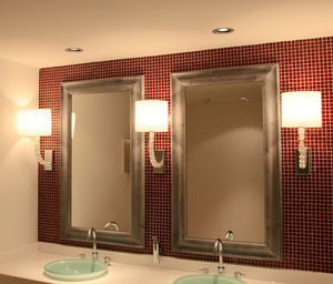 applique moderna / da bagno / in vetro / in tessuto