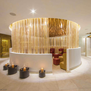plafoniera moderna / tonda / in legno / LED